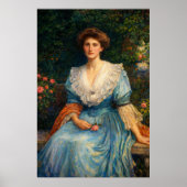 Lady Violet Henderson by John William Waterhouse ポスター (正面)