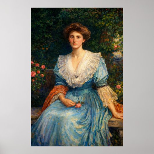 Lady Violet Henderson by John William Waterhouse ポスター (正面)