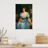 Lady Violet Henderson by John William Waterhouse ポスター (キッチン)