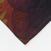 Lady Violet White Poodle Holiday  フリースブランケット (角)