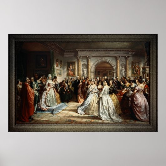 Lady Washington's Reception Day by D. Huntington ポスター (正面)