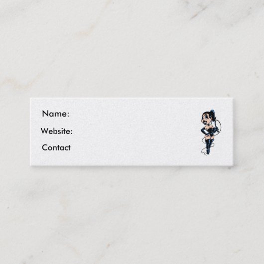 Lady Whipプロファイルカード スキニー名刺 (正面)