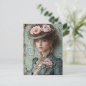 Lady with a Nature Hat ポストカード (スタンド正面)