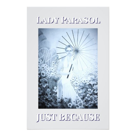                            Lady with a Parasol     フォトプリント (正面)