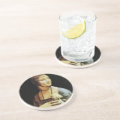 Lady with an Ermine by Leonardo da Vinci コースター (側面)