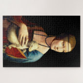 Lady with an Ermine by Leonardo Da Vinci ジグソーパズル (横)