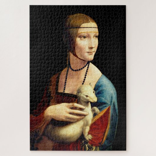 Lady with an Ermine by Leonardo Da Vinci ジグソーパズル (縦)