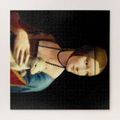 Lady with an Ermine by Leonardo Da Vinci ジグソーパズル (横)