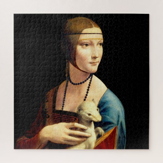 Lady with an Ermine by Leonardo Da Vinci ジグソーパズル (縦)