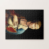 Lady with an Ermine by Leonardo Da Vinci ジグソーパズル (横)