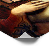 Lady with an Ermine by Leonardo Da Vinci ポスター (角)