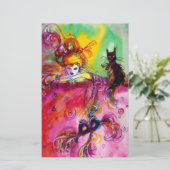 LADY WITH BLACK CAT / Venetian Masquerade 便箋 (スタンド正面)