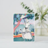 Lady with Dalmatian Dog - Helen Dryden ポストカード (スタンド正面)