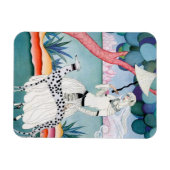 Lady with Dalmatian Dog - Helen Dryden マグネット (横)