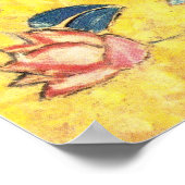 Lady with Fan by Gustavクリムト ポスター (角)