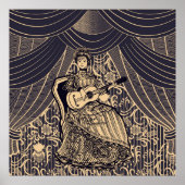 Lady with guitar ポスター (正面)