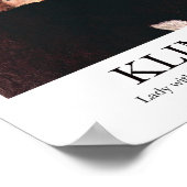 Lady with Hat and Feather Boa by Gustavクリムト ポスター (角)