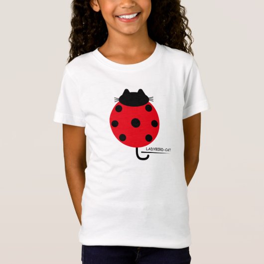 Ladybird Cat T-shirt / てんとう虫ネコ Tシャツ Tシャツ (正面)