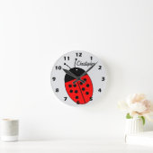 Ladybird Design Personalised ラウンド壁時計 (ホーム)
