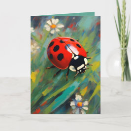 Ladybird Ladybug Greetings Card カード