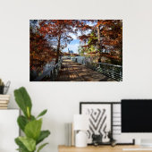LadyBird Lake Boardwalkからのダウンタウン – Austin ポスター (ホームオフィス)