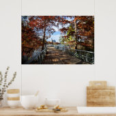 LadyBird Lake Boardwalkからのダウンタウン – Austin ポスター (キッチン)