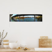 Ladybird Lake Rowers – オースティンテキサス州スカイライン ポスター (キッチン)