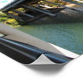 Ladybird Lake Rowers – オースティンテキサス州スカイライン ポスター (角)