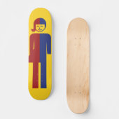 Ladyboy/おてんば娘の洗面所の⚠のタイの印の⚠ スケートボード (正面)