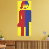 Ladyboy / Tomboyトイレ⚠タイのサイン⚠ キャンバスプリント (インサイチュ (リビング))