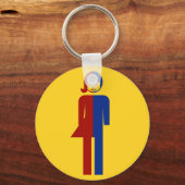 Ladyboy / Tomboyトイレ⚠タイのサイン⚠ キーホルダー (正面)