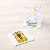 Ladyboy / Tomboyトイレ⚠タイのサイン⚠ スクエアペーパーコースター (インサイチュ)