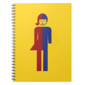 Ladyboy / Tomboyトイレ⚠タイのサイン⚠ ノートブック (正面)