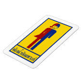 Ladyboy / Tomboyトイレ⚠タイのサイン⚠ マグネット (左側)