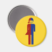 Ladyboy / Tomboyトイレ⚠タイのサイン⚠ マグネット (正面/裏面)