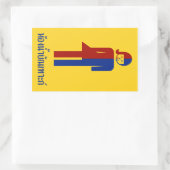 Ladyboy / Tomboyトイレ⚠タイのサイン⚠ 長方形シール (バッグ)