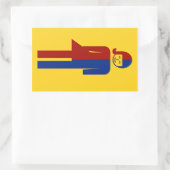 Ladyboy / Tomboyトイレ⚠タイのサイン⚠ 長方形シール (バッグ)