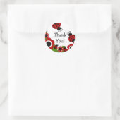 Ladybugありがとう誕生日シール ラウンドシール (バッグ)