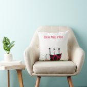 Ladybugおもしろい Dead Bug Yoga Pose クッション (椅子)