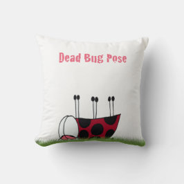 Ladybugおもしろい Dead Bug Yoga Pose クッション