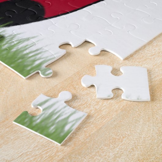 Ladybugおもしろい Dead Bug Yoga Pose ジグソーパズル (側面)