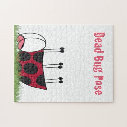 Ladybugおもしろい Dead Bug Yoga Pose ジグソーパズル (横)