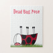 Ladybugおもしろい Dead Bug Yoga Pose ジグソーパズル (縦)