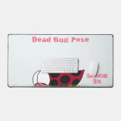 Ladybugおもしろい Dead Bug Yoga Pose デスクマット (キーボード&マウス)