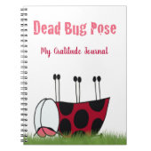 Ladybugおもしろい Dead Bug Yoga Pose ノートブック (正面)