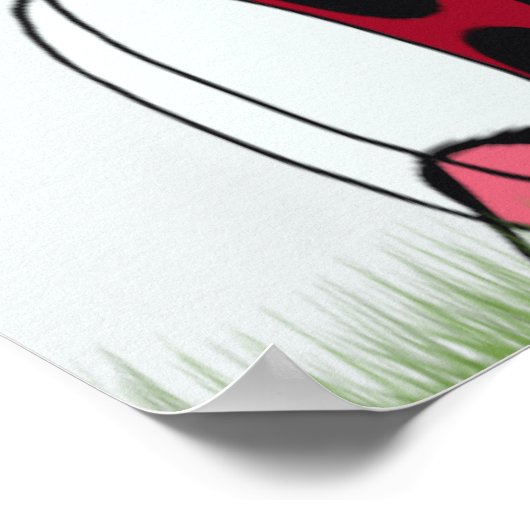 Ladybugおもしろい Dead Bug Yoga Pose ポスター (角)