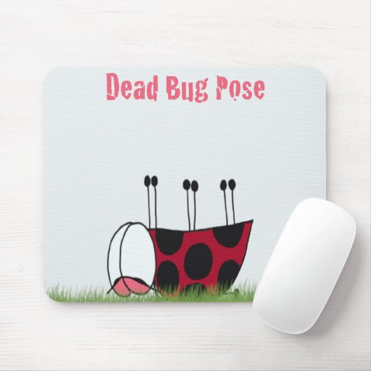 Ladybugおもしろい Dead Bug Yoga Pose マウスパッド (マウス)
