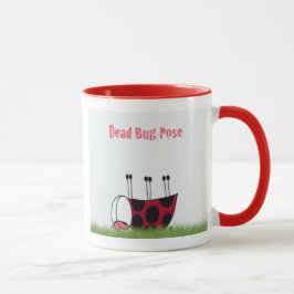 Ladybugおもしろい Dead Bug Yoga Pose マグカップ