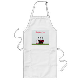 Ladybugおもしろい Dead Bug Yoga Pose ロングエプロン