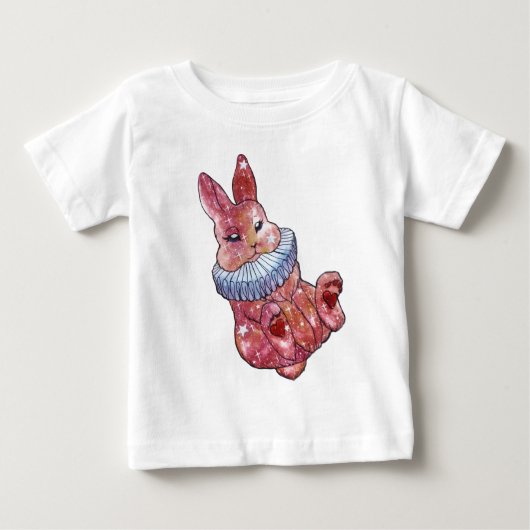 Ladybugと名付けられたうさぎ ベビーTシャツ (正面)